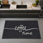 Preview: Küchenläufer Schwarz mit Coffee-Time-Schriftzug für die Küche