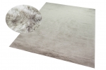 Preview: Teppich Kunstfellteppich Hochflor Faux Fur Hasenfell uni Farbe beige