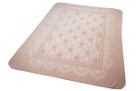 Preview: Tagesdecke Bettüberwurf Decke mit Ornamenten in Pastell Rosa