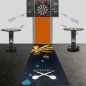 Preview: Dartmatte mit abgedruckter Dartscheibe und Abwurflinie
