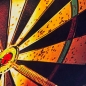 Preview: Dartmatte mit abgedruckter Dartscheibe und Abwurflinie