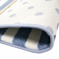 Preview: Kinderteppich Maritim Kinderzimmerteppich Jungen Teppich mit Anker in Blau Creme