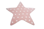 Preview: Kinder Spielteppich Stern in rosa mit Sternenmuster