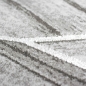 Preview: Teppich modern Wohnzimmerteppich geometrisches Muster in grau creme