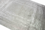 Preview: Hochwertiger Design Teppich Abstrakt aus Naturfasern in Grau