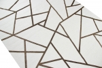 Preview: Orientteppich Läufer 80x250 cm - Geometrisches Muster in Creme Gold