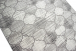 Preview: Designer und Moderner Teppich Marokkanisches Muster in Grau Beige