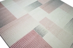 Preview: Modern-geometrischer Teppich Karo-Design in Pastellfarben