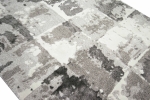 Preview: Teppich modern Designerteppich Wohnzimmer Karo in grau creme