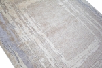 Preview: Wollteppich Designerteppich Teppich abstrakt aus Naturfasern in beige grau