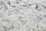 Preview: Teppich Kunstfellteppich Hochflor Faux Fur Hasenfell uni Farbe beige