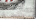 Preview: Designer Teppich Moderner Teppich Wohnzimmer Teppich Istanbul Motiv Grau Creme Rot Schwarz