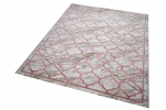 Preview: Moderner Designer Teppich marokkanisches Muster in beige rosa