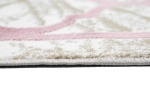 Preview: Moderner Designer Teppich marokkanisches Muster in beige rosa