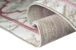 Preview: Moderner Designer Teppich marokkanisches Muster in beige rosa