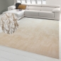 Preview: Shaggy Teppich Wohnzimmer weicher Hoch- & Langflor Flokati Badezimmer waschbar in beige