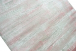 Preview: Designer und  Moderner Teppich Wollteppich mit Fransen Creme Beige Rosa