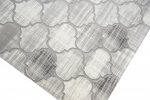 Preview: Designer und Moderner Teppich Marokkanisches Muster in Grau Beige