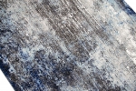 Preview: Designer und Moderner Teppich Wohnzimmerteppich in Blau Grau Creme