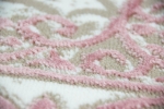 Preview: Wohnzimmerteppich mit Ornamenten Teppich Vintage in Rosa Beige Creme