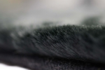 Preview: Teppich Kunstfellteppich Hochflor Faux Fur Hasenfell uni schwarz