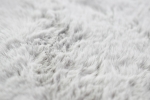 Preview: Teppich Kunstfellteppich Hochflor Faux Fur Hasenfell uni silber