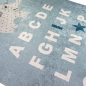 Preview: Kinderteppich ABC Lernteppich Alphabet Spielteppich mit Elefant in Blau
