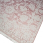 Preview: Vintage Teppich modern Wohnzimmerteppich Designteppich mit Fransen in Rosa