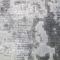 Preview: Vintage Teppich modern Wohnzimmerteppich Designteppich mit Fransen in Grau