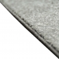 Preview: Designer Wohnzimmer Teppich Modern kurzflor vintage seitlich gekettelt in grau creme