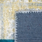 Preview: Multicolor Teppich eleganter moderner Stil mit Quadraten dezent gemustert orange blau