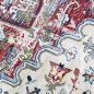 Preview: Modern klassischer Teppich mit orientalischen Verzierungen & Ornamenten in creme rot orange