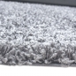 Preview: Shaggy Teppich Hochflor Langflor Teppich Wohnzimmer Teppich Gemustert in Uni Design Grau