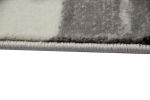 Preview: Designer Teppich Moderner Teppich Wohnzimmer Teppich London Motiv Creme Grau Rot Schwarz