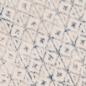 Preview: Eleganter Designer Teppich | glänzend | in blau-weiß