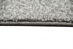 Mobile Preview: Designer Teppich Moderner Teppich Wohnzimmer Teppich Velours Kurzflor Teppich mit Winchester Bordüre in Grau Creme