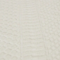 Preview: Hoch Tief Effekt Recycel Teppich • kleine Zig-Zag Kreuzchen Muster creme