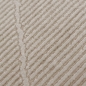 Preview: Klassischer Ribs Teppich • recycelt • weich • Rauten in beige