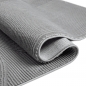 Preview: Recycle Teppich mit modernen ovalen Formen liniert in grau