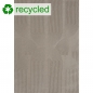 Preview: Recycle Teppich mit modernen ovalen Formen liniert in beige