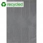 Preview: Recycle Teppich mit modernen ovalen Formen liniert in grau