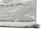 Preview: Wollteppich Marmorteppich Moderner Teppich Abstrakt in Grau Blau Creme
