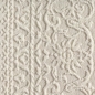 Preview: Recycling Teppich Creme Ornament Design wohnlich Wohnzimmer