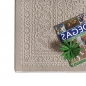 Preview: Recycling Teppich Taupe Ornament Design wohnlich Wohnzimmer