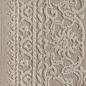 Preview: Recycling Teppich Taupe Ornament Design wohnlich Wohnzimmer