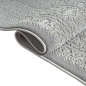 Preview: Recycling Teppich Grau Ornament Design wohnlich Wohnzimmer
