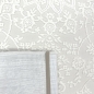 Preview: Eleganter Recycel Teppich mit Ornamentmuster zeitloses Design luxuriöse Optik pflegeleicht in Creme