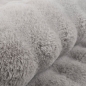 Preview: Teppich Wohnzimmerteppich flauschig antirutsch Höhen Effekt mit Bubbleform in grau