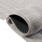 Preview: Teppich Wohnzimmerteppich flauschig antirutsch Höhen Effekt mit Bubbleform in grau