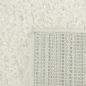 Preview: Shaggy Teppich Hochflor Langflor Teppich Wohnzimmer Teppich Gemustert in Uni Design Creme
